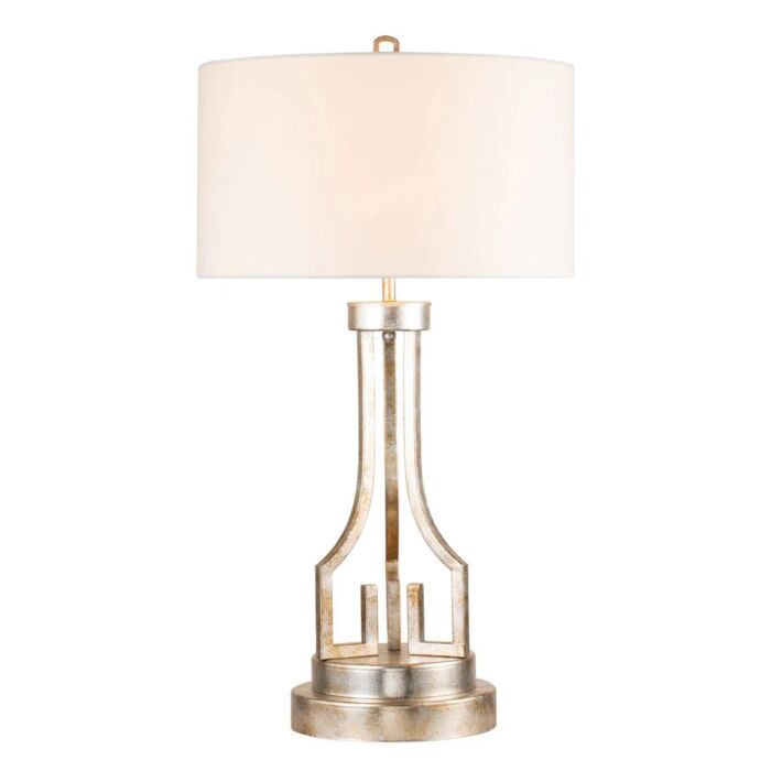 Lemuria 1-Light Buffet Lamp in Antique Silver