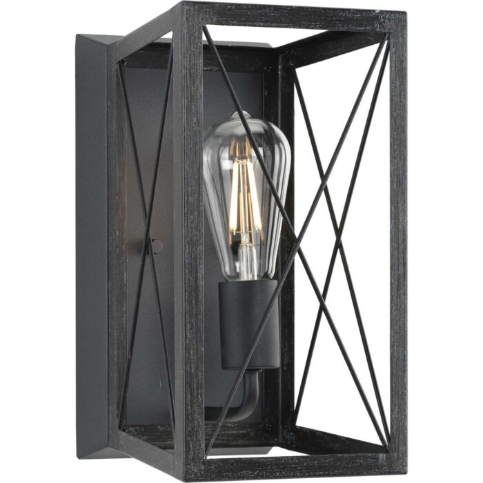Briarwood 1-Light Wall Sconce in Textured Black