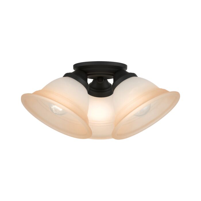 Wynnewood 3-Light Flush Mount in Black