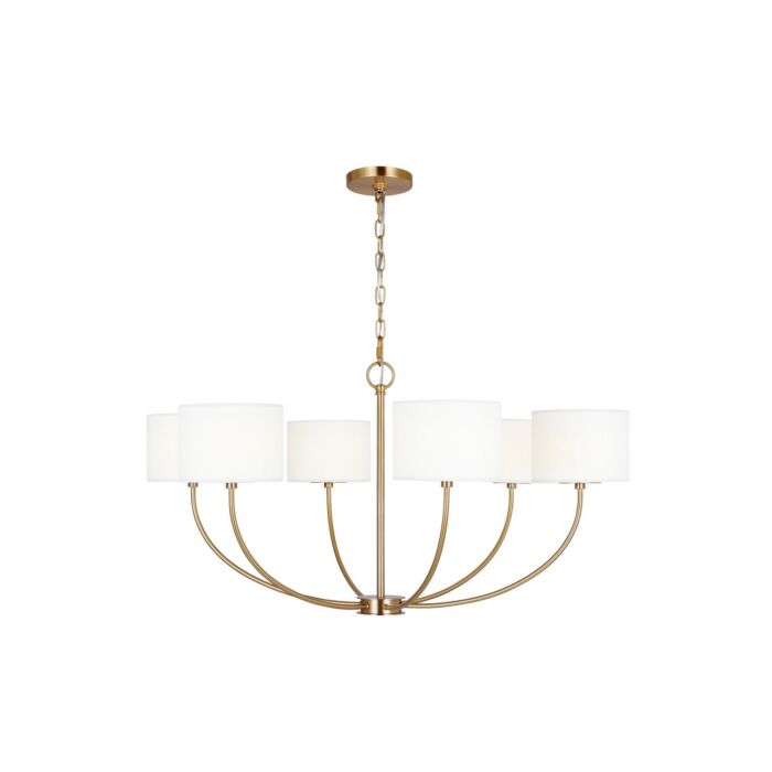 Six Light Chandelier by Visual Comfort Studio