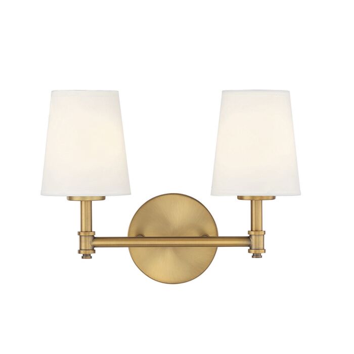 Two Light Bathroom Vanity Light by Meridian