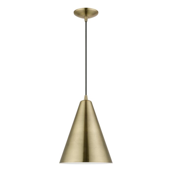 Dulce 1-Light Pendant in Antique Brass