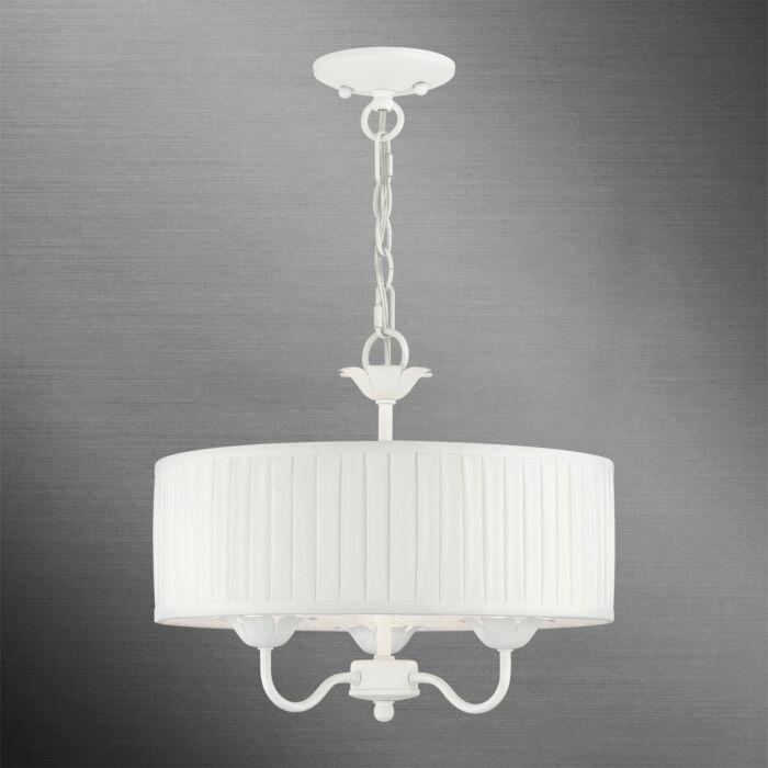 Edinburgh 3-Light Pendant in White
