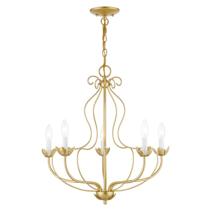 Katarina 5-Light Chandelier in Soft Gold