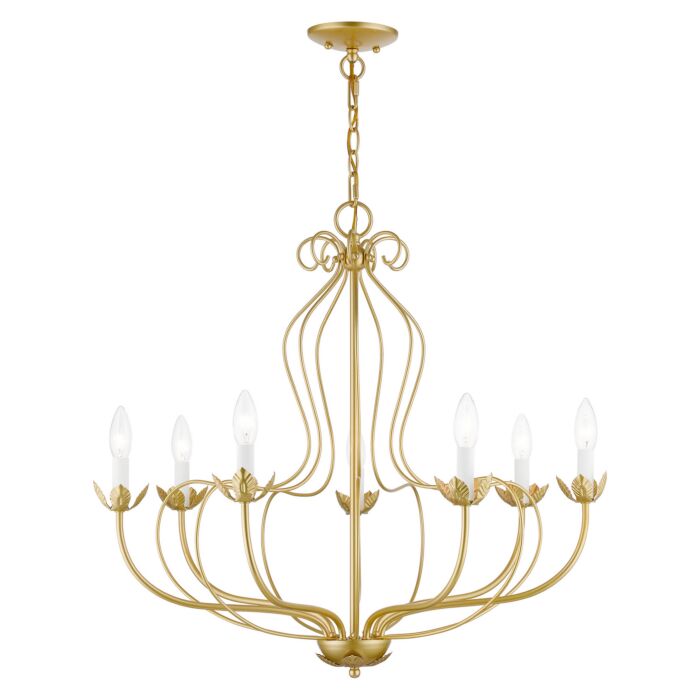 Katarina 7-Light Chandelier in Soft Gold