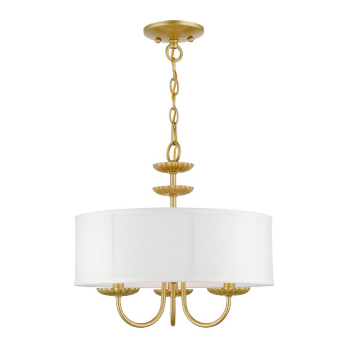 Brookdale 3-Light Pendant in Soft Gold