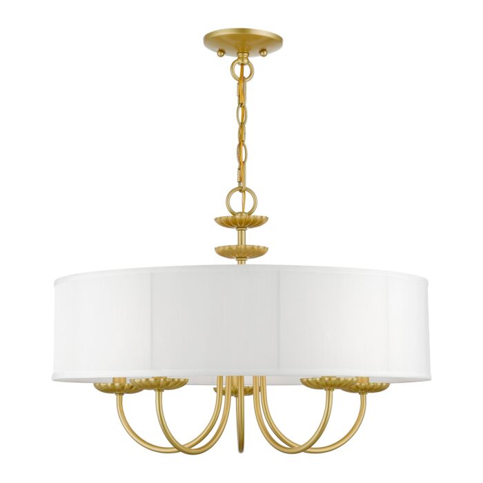 Brookdale 5-Light Pendant in Soft Gold