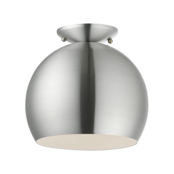 Piedmont 1-Light Semi-Flush Mount in Brushed Aluminum