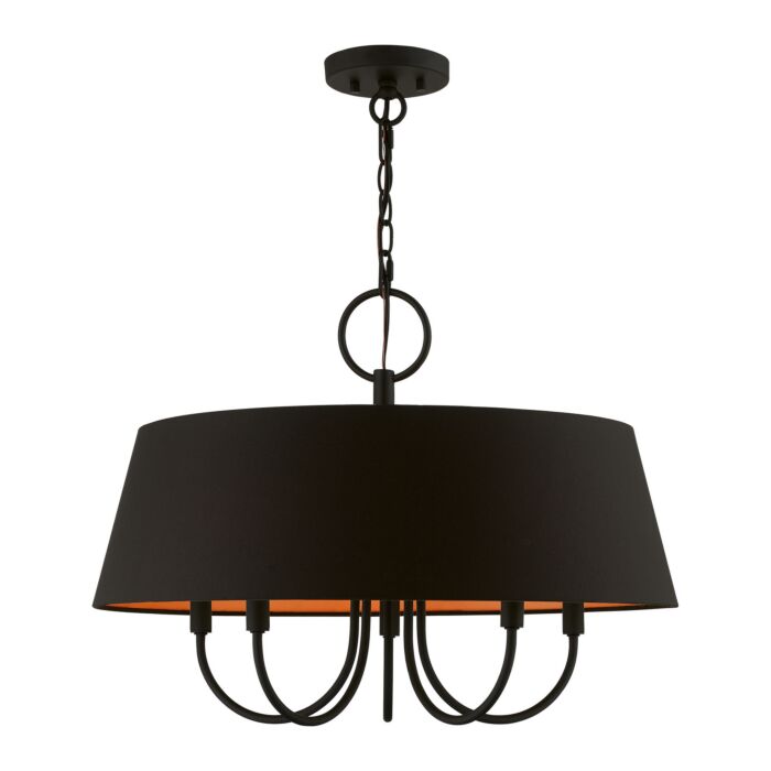 Palma 5-Light Pendant in Black