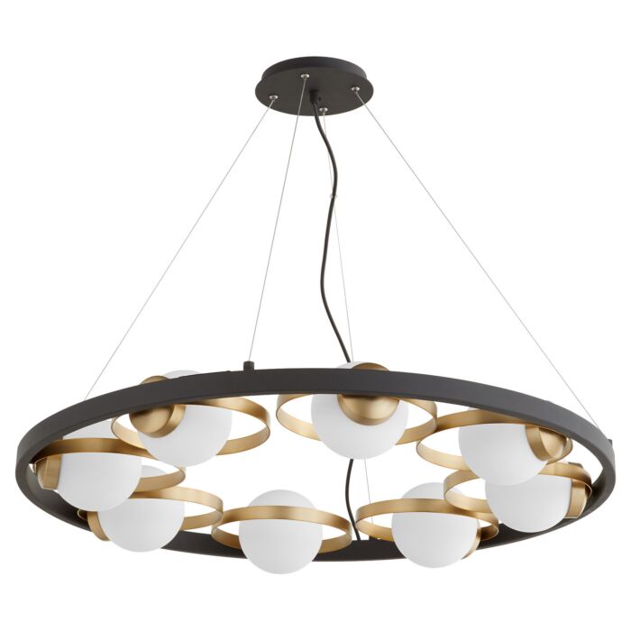 Eight Light Chandelier by Quorum