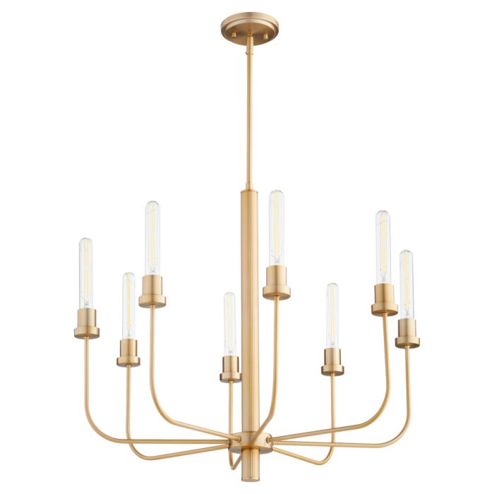 Eight Light Chandelier by Quorum