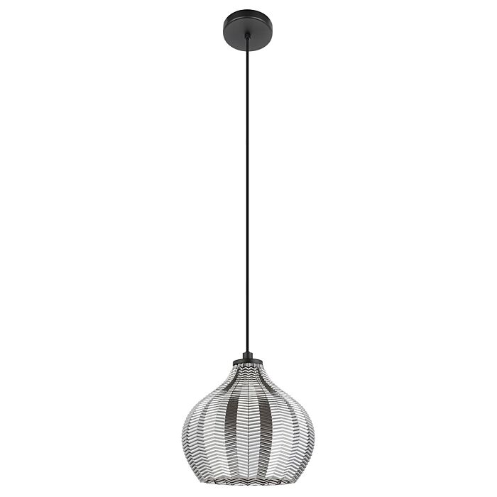 Tamallat 1-Light Pendant in Structured Black