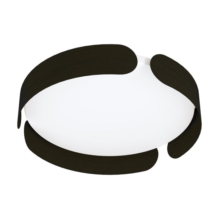 Valcasotto 1-Light LED Ceiling Light in Black