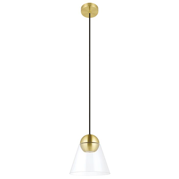 Cerasella 1-Light LED Mini Pendant in Brushed Brass