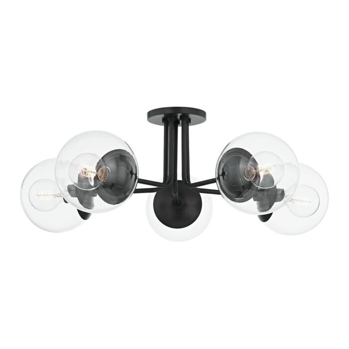 Five Light Semi Flush Mount by Mitzi