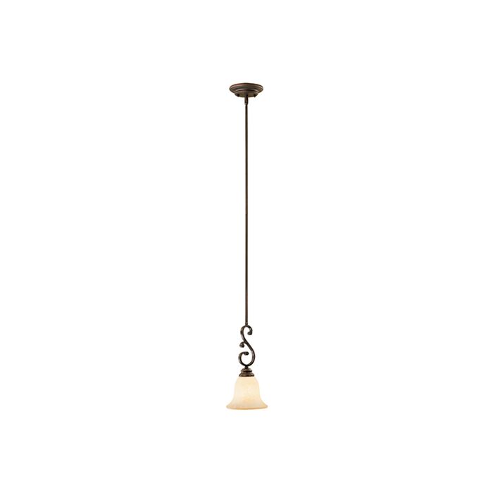 Millennium Lighting Oxford 1 Light Mini Pendant in Rubbed Bronze