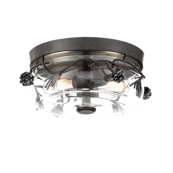 Two Light Flush Mount