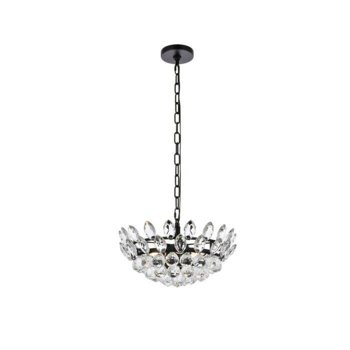 Emilia 3-Light Pendant in Black