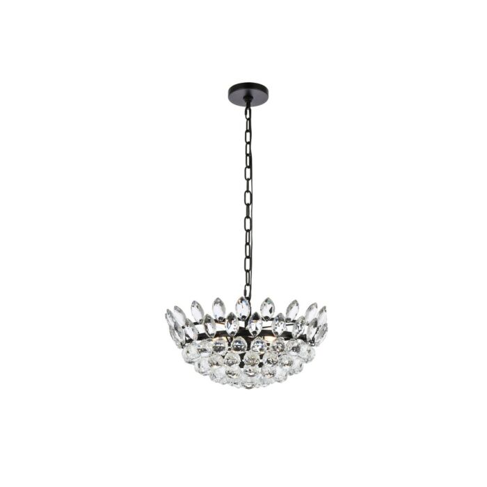 Emilia 5-Light Pendant in Black