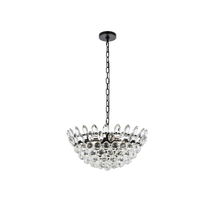 Emilia 5-Light Pendant in Black