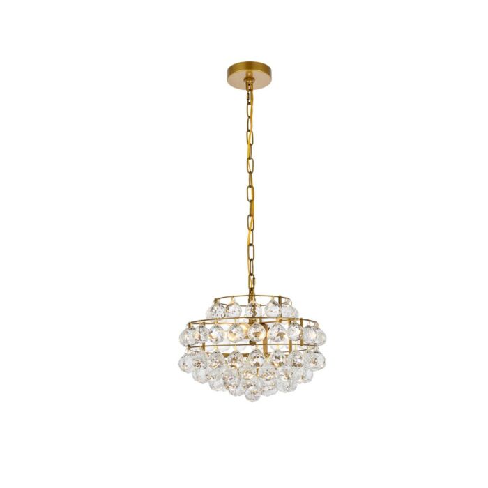 Savannah 3-Light Pendant in Brass