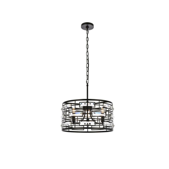 Kennedy 3-Light Pendant in Black