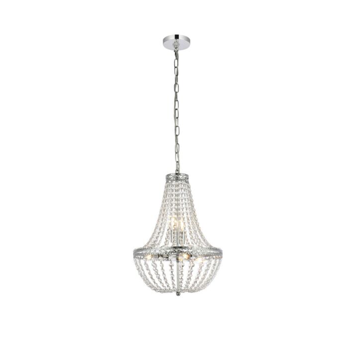 Valeria 5-Light Pendant in Chrome