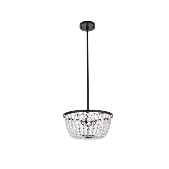 Gianna 3-Light Pendant in Black