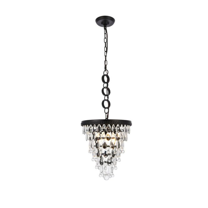 Nordic 3-Light Pendant in Black