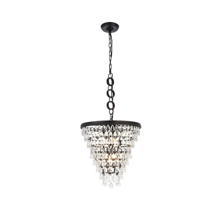 Nordic 5-Light Pendant in Black