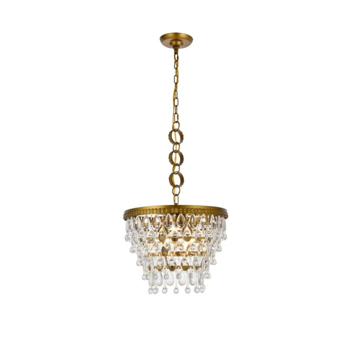 Nordic 4-Light Pendant in Brass