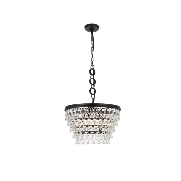Nordic 5-Light Pendant in Black