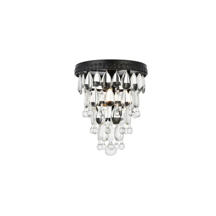 Nordic 1-Light Flush Mount in Black