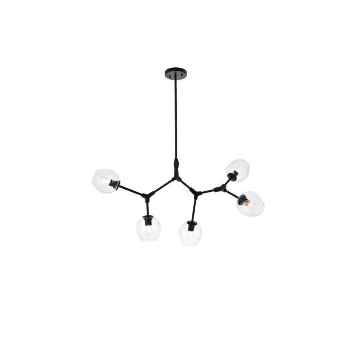 Cavoli 5-Light Chandelier in Black