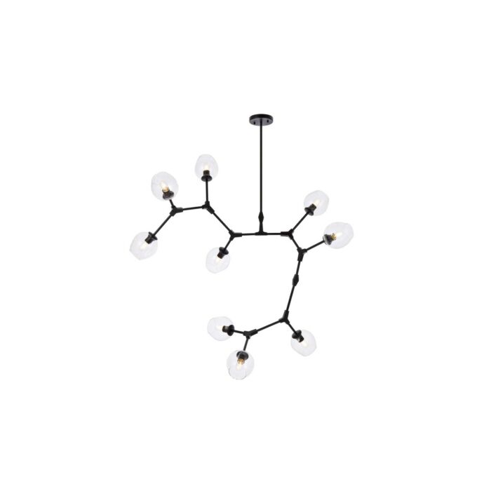 Cavoli 9-Light Chandelier in Black