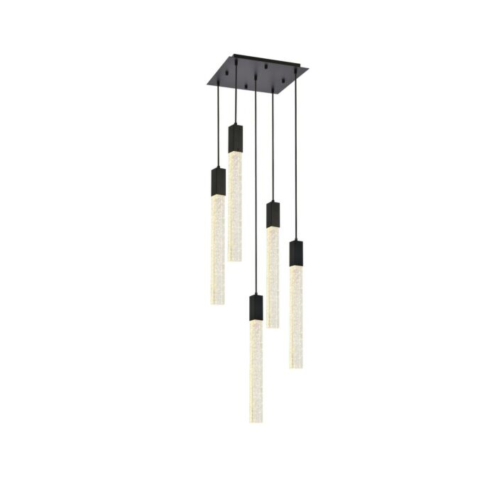 Weston 5-Light Pendant in Black