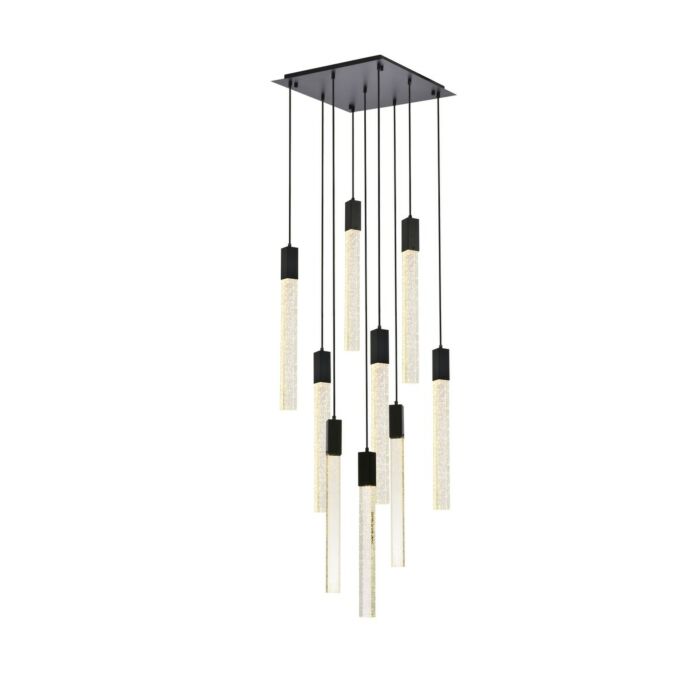 Weston 9-Light Pendant in Black