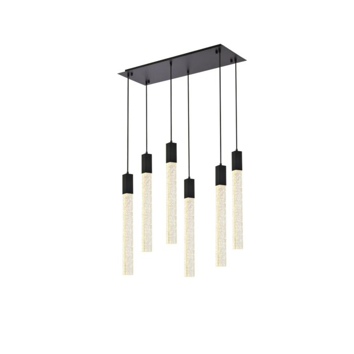 Weston 6-Light Pendant in Black