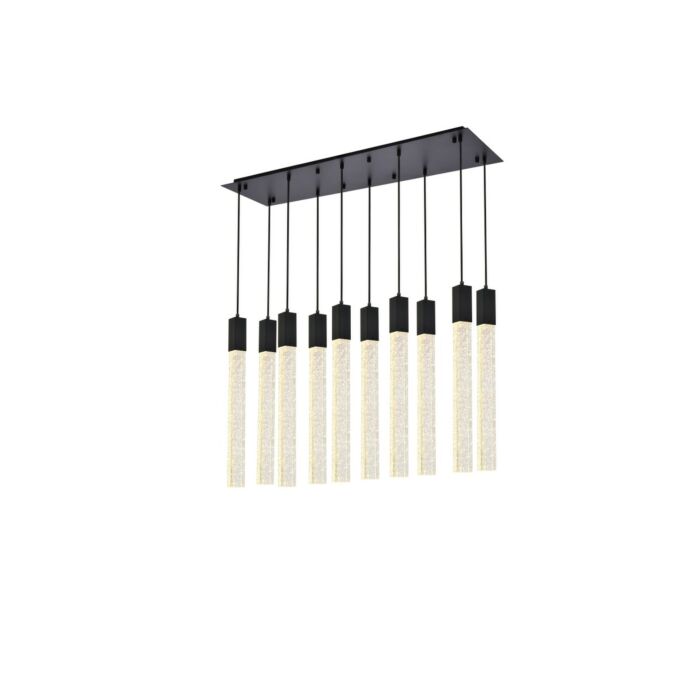 Weston 10-Light Pendant in Black