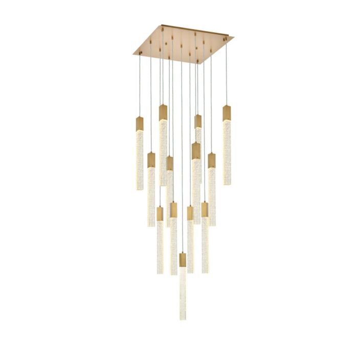 Weston 13-Light Pendant in Satin Gold