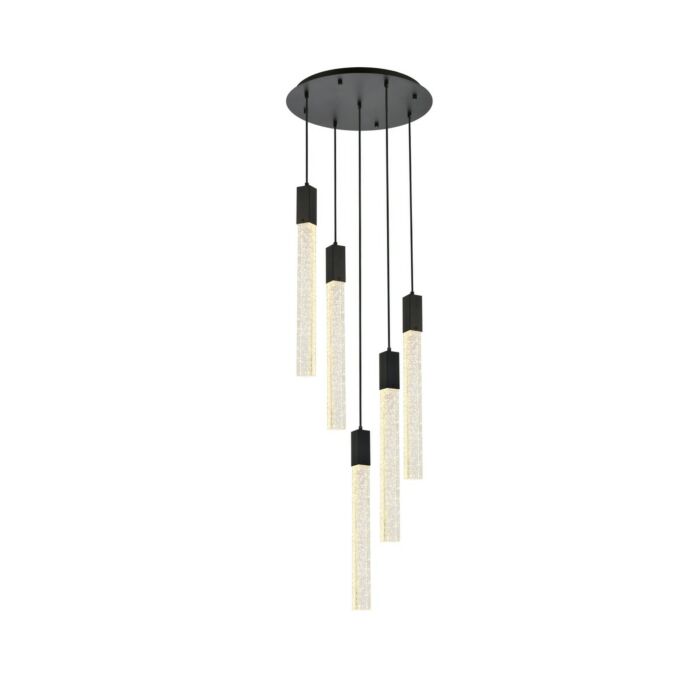 Weston 5-Light Pendant in Black