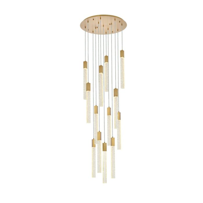 Weston 13-Light Pendant in Satin Gold