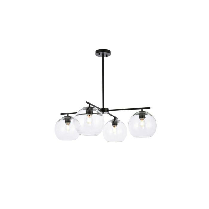 Opus 4-Light Pendant in Black