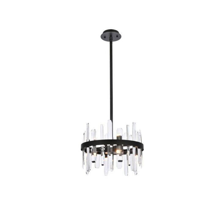 Serena 8-Light Pendant in Black