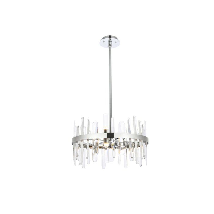 Serena 10-Light Pendant in Chrome