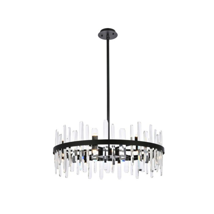 Serena 16-Light Chandelier in Black