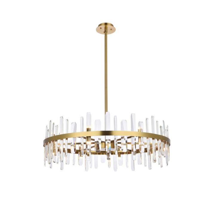 Serena 16-Light Chandelier in Satin Gold