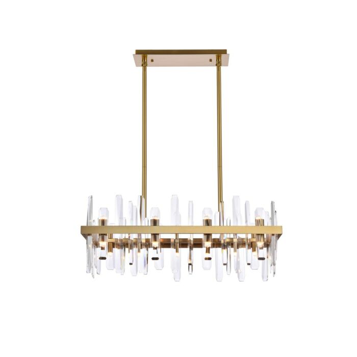 Serena 16-Light Chandelier in Satin Gold
