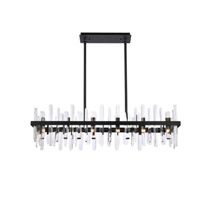 Serena 24-Light Chandelier in Black