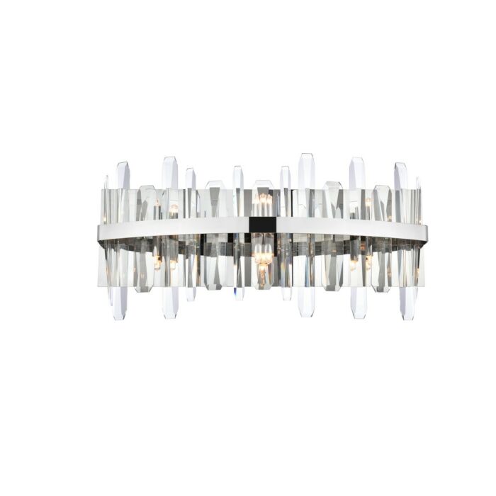 Serena 6-Light Bathroom Vanity Light Sconce in Chrome